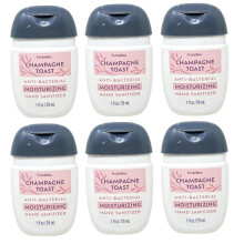 Bath and Body Works Pocketbac Gel Sanitizers - Set van 6-1 oz (Champagne Toast Vochtinbrengend)