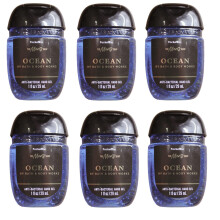 Bath and Body Works Classic Geuren Pocketbac Gel Sanitizers - 6-pack van 1 oz (Ocean)