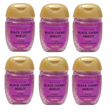 Bath and Body Works Pocketbac Gel Sanitizers - 6 Pack van 1 oz (Black Cherry Merlot)