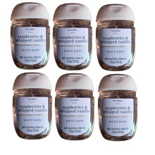 Bath and Body Works Pocketbac Gel Sanitizers - 6 Pack van 1 oz (Frambozen en Slagroom Vanille)