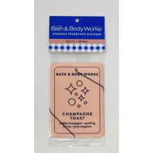 Bath and Body Works Hanging Fragrance Car Diffuser - Pack of 1 (Champagne Toast)