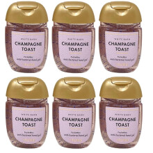 Bath and Body Works Classic Scents Pocketbac Gel Sanitizers - 6-pack van 1 oz (Champagne Toast)