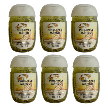 Bath and Body Works Pocketbac Gel Sanitizers - 6-pack van 1 oz (Pineapple Mango)
