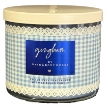 Bath & Body Works 3 Wick Candle - Spring Favorites (Gingham)