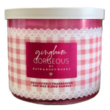 Bath & Body Works 3-Wick Kaars - Lente Favorieten (Gingham Gorgeous)