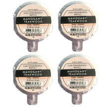Bath and Body Works Car Fragrance Refill - Pack of 4 (Mahogany Teakwood)