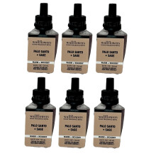 Bath and Body Works Wallflower Refills Home Fragrance - Pack of 6 (Palo Santo and Sage)