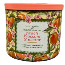 Bath & Body Works 3 Wick Candle - Spring Favorites (Peach Blossom and Nectar)