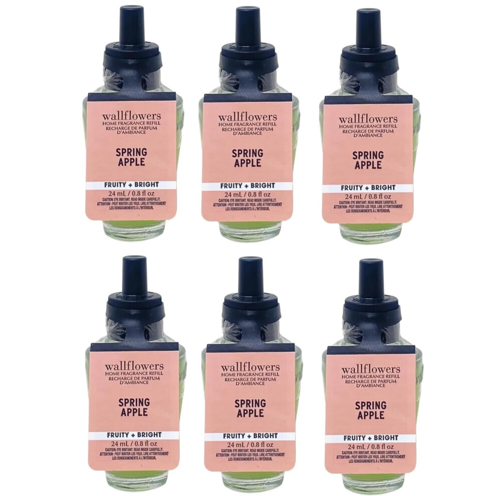 Bath & Body Works Bath And Body Works Wallflower Refills Home Fragrance - Pack Of 6 (Spring Apple)