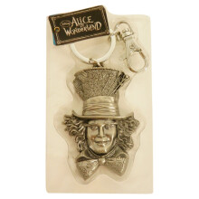 Disney Pewter Nyckelring - Mad Hatter Ansikte