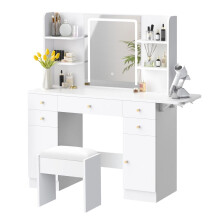 ALFORDSON Dressing Table Makeup Mirror Vanity LED Lighting Bedroom