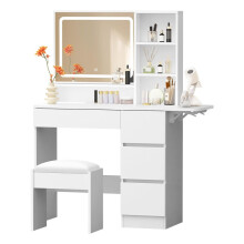 ALFORDSON Dressing Table Makeup Mirror Vanity LED Lighting Bedroom