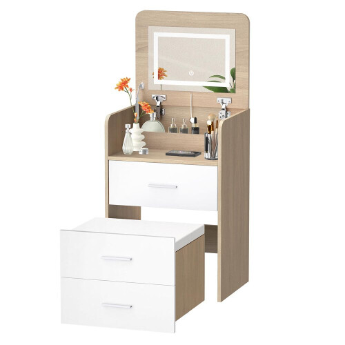 ALFORDSON Dressing Table Makeup Mirror Vanity LED Lighting Bedroom