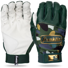 Franklin Sports MLB Batting Gloves - Digitek Camo Baseball + Softball Batting Gloves - Premium Leather Baseball Batting Gloves - Batting Glove Pair -