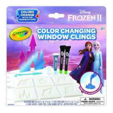Crayola Frozen 2 Ventosas, Clings Personalizados que Cambian de Color, Regalo Frozen, Edades 8 a 10