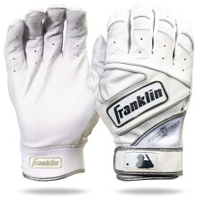 Guantes de Bateo Franklin Sports MLB - Guantes para Adultos y Niños - Equipamiento de Béisbol y Softbol - Blanco - Adulto Pequeño
