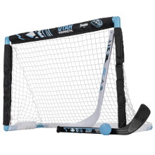Franklin Sports NHL Utah Mammoth Mini Hockey Set - Indoor Kniehockeytor, Ball+2 Mini Schläger für 3+