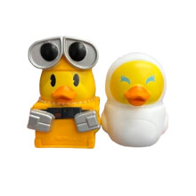 Just Play Duckalooz Rubber Duck 2 Pack - Wall-E & EVE - Bad Speelgoed