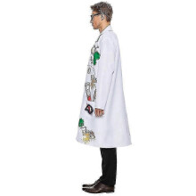 (Full Set, XL) Mad Scientist Cosplay Costume For Men Halloween Disguise Carnival Party Costume