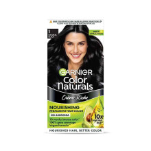 Garnier Color Naturals Creme Haarfarbe, Farbton 1 Natur Schwarz, 70Ml + 60G