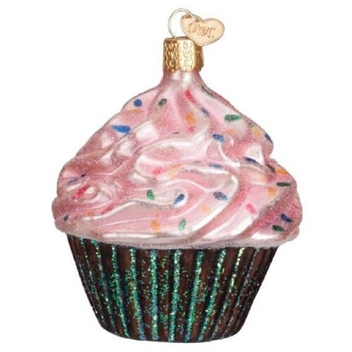 Pink Chocolate Cupcake Ornament
