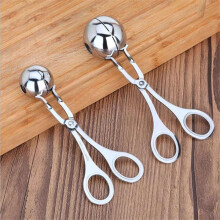 2pcs S,M Stainless Steel Meat Baller Tongs Meatball Maker Kitchen Tool