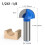 1/2 Shank Round Nose  Core Box Router Bit Double  Woodworking Tools Half Round Relief Drill Bits 9