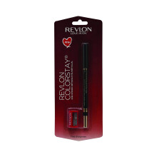 Revlon Colorstay One Stroke Defining Eyeliner Kajal, Sharpenable Pencil, Rich Glossy, Longwear And Waterproof, One Stroke To Intense Defined Eyes, Bla