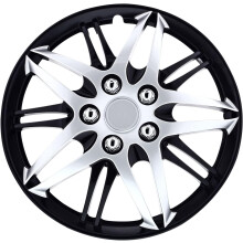 Pilot Automotive WH544-16C-BLK-AM 16 Tum Formula Prestandaserie Svart & Krom Universell Hjulkåpa - Set Om 4