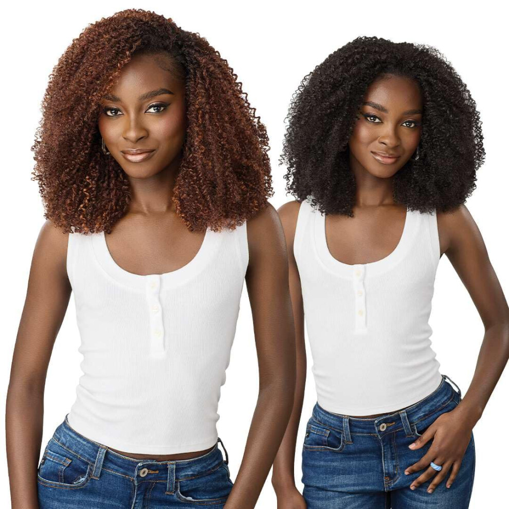 Outre Quick Weave Synthetic Half Wig - Sela (Dr2/Vanilla Cocoa)
