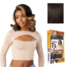 Sensationnel Curls Kinksandco Kinkyedges Wig - Kinky Barrel Curl 14 Inch 13X6 Lace Frontal Natuurlijke Kinkytextuur