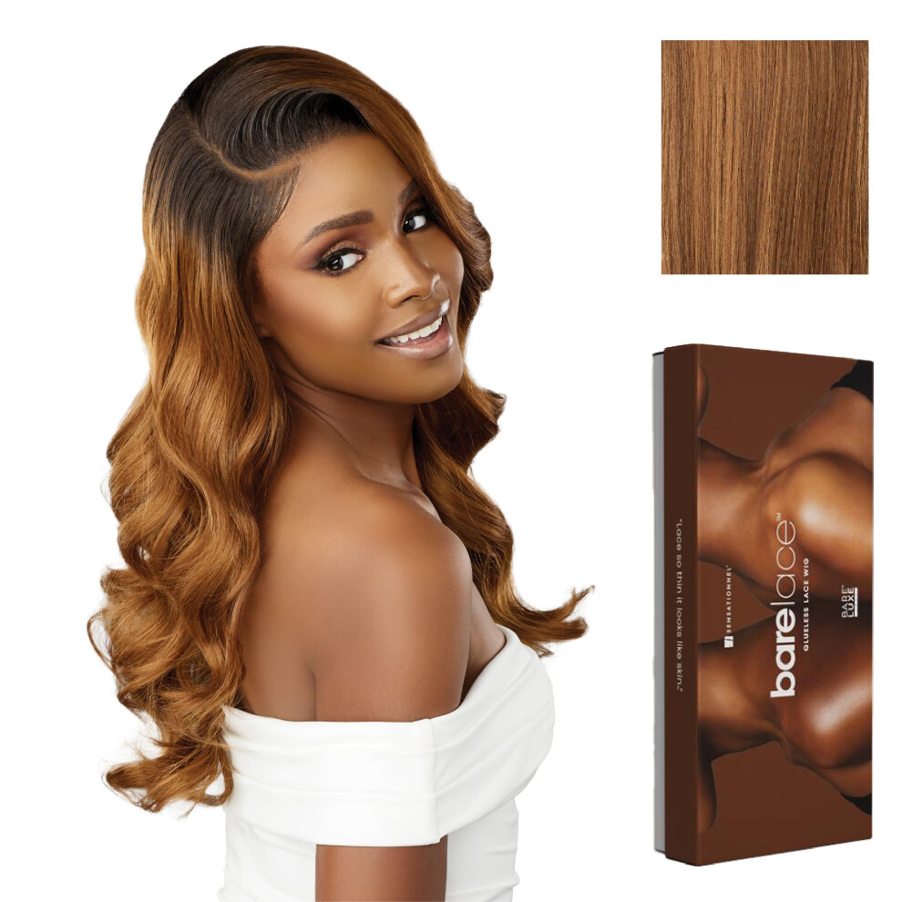 Sensationnel Unisex Bare Lace 13X6 Wigs - Unit 21 Lacefrontal Glueless Synthetic 180 Degree Preplucked Hairline (Balayagemacchiato)