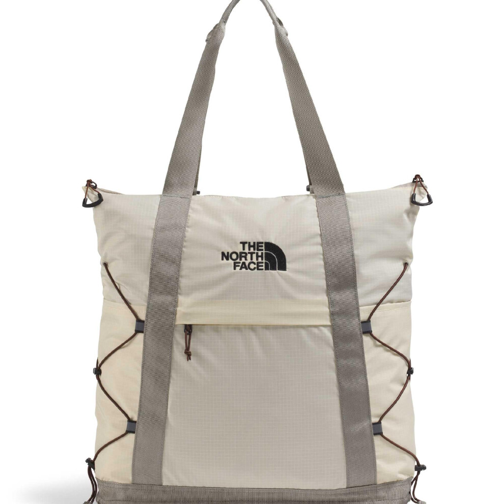 The North Face Borealis Tote Bag - Over Shoulder & Backpack Carry Options, Water Repellent, 13" Laptop Sleeve, Desert Stone/Stone Slab/Ember Soil, One