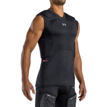 Under Armour Gameday Pro Top a Compression 5-Pad con Tecnologia UA HeatGear e McDavid HEX (Giovani)