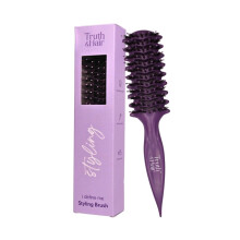 Truth & Hair I Define Me Styling Brush | Plommonlila | Frizzfri Fön & Lockdefinition | För Våt & Torrt Hår