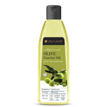 Soulflower Olivolja för Hår | Kallpressad, Hårväxt, Hudnäring, Fina Linjer & Rynkor | Olivfrukt, Vitamin E | Ren & Naturlig