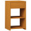 (Matt, Modern/Contemporary) Wooden bedside table Sledo drawer Maxi 2