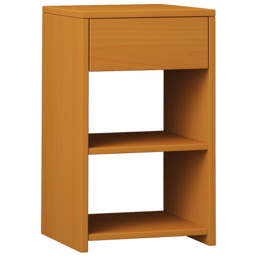 (Matt, Modern/Contemporary) Wooden bedside table Sledo drawer Maxi 1