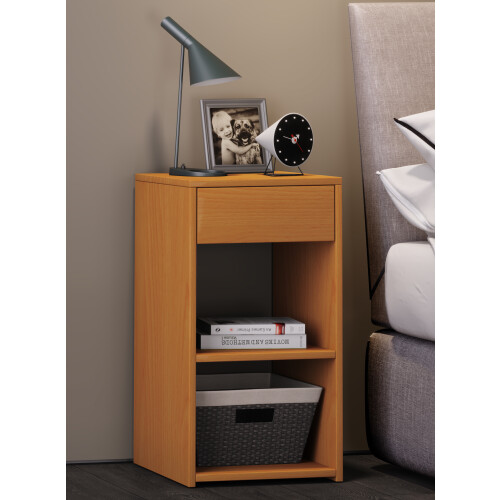 (Matt, Modern/Contemporary) Wooden bedside table Sledo drawer Maxi 2