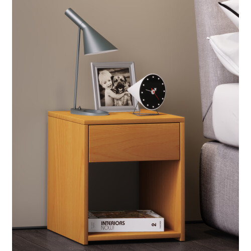(Matt, Modern/Contemporary) Wooden bedside table drawer Sledo Mini 2