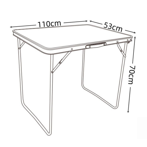 Camping table garden table foldable 110x53 1