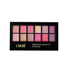 Lakm Glitterati Chroma Chic Ögonskuggepalett, Högpigmenterad, Glittrig, Lätt, Smokin Glam|| 12 G