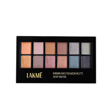 Lakm Glitterati Chroma Chic Ögonskuggepalett, Högpigmenterad, Glittrig, Lätt, Stilettskor|| 12 G