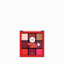 Paleta de Sombra de Ojos Mate de 9 Colores Nicka K Nueva York - Poison Apple, Multicolor, 11 G