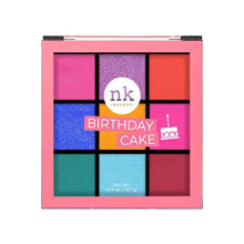 Nicka K New York Niofärgad Ögonskuggspalett, Matt & Skimrande - Birthday Cake, Multicolor, 11G