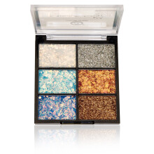 Colors Queen Moon Star 6 Färger Glitter Ögonskugga Palett | Glittrig Finish Hög Sparkle Ögonskugga Palett