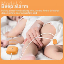 (Clip-on Type) Baby Bedwetting Alarm Pee Alarm with Vibration/ Sound/ Vibration & Sound 3 Alarm Modes for Kids Potty Training Elder Care