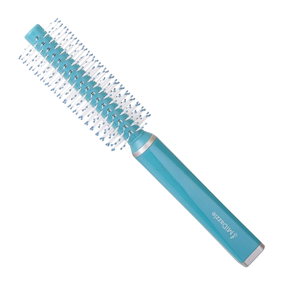 Photos - Comb Midazzle Premium Round Blue Hair Brush For Styling, Detangling And Grooming For Men And Women | Straightens & Detangles Curl