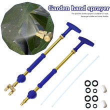 (5.5mm, Single head model) Garden Manual Sprayer Double Head Handheld Push Pull Copper Pump Sprayer