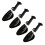 10 Pairs Practical Plastic Adjustable Length Men Shoe Tree Stretcher Boot Holder Organizers (Black) 3